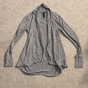 Athleta Heather Gray Open Cardigan
